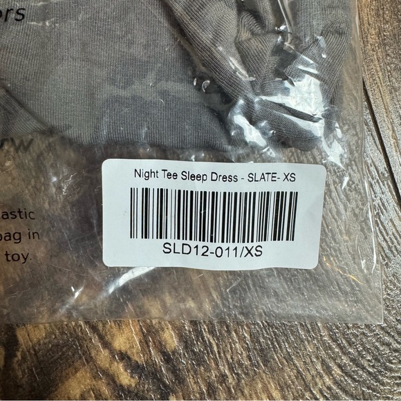 Recliner NYC NWT Slate Grey Night Tee Sleep Dress Pajama - Picture 8 of 8
